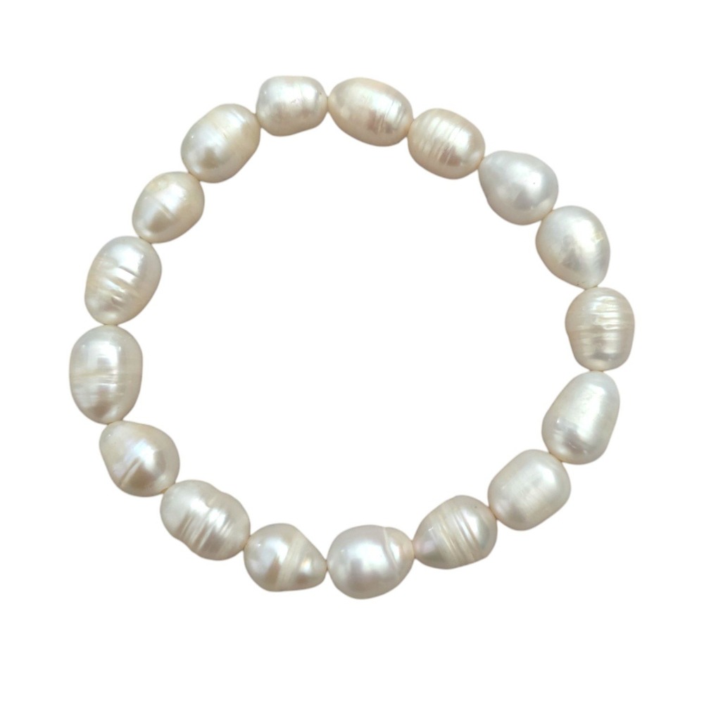 White Pearl Stretch‎ Bracelet